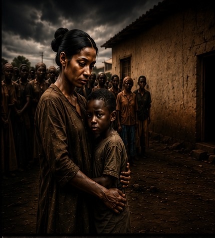 Une femme avec son enfant